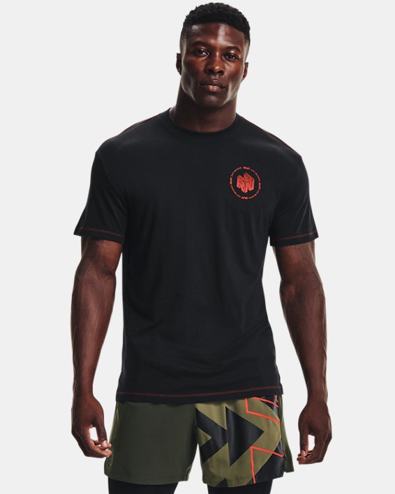 เสื้อแขนสั้น UA Run Anywhere สำหรับผู้ชาย, Black, pdpMainDesktop image number 0